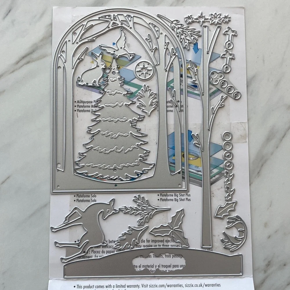 Sizzix Christmas Shadow Box Thinlets Die Set Courtney Chilson